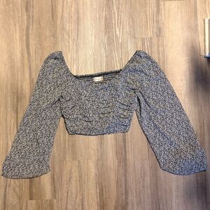 Altar'd State Black and White Patterned Top